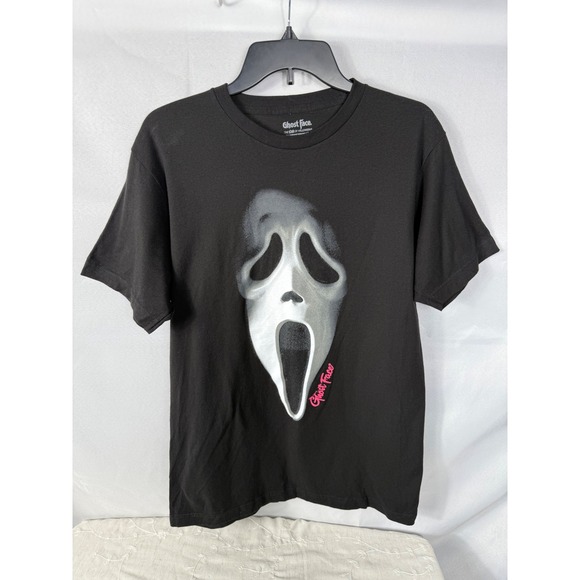 Ghost Face Black T-Shirt Scream Movie Graphic Tee The Icon of Halloween - Picture 1 of 5